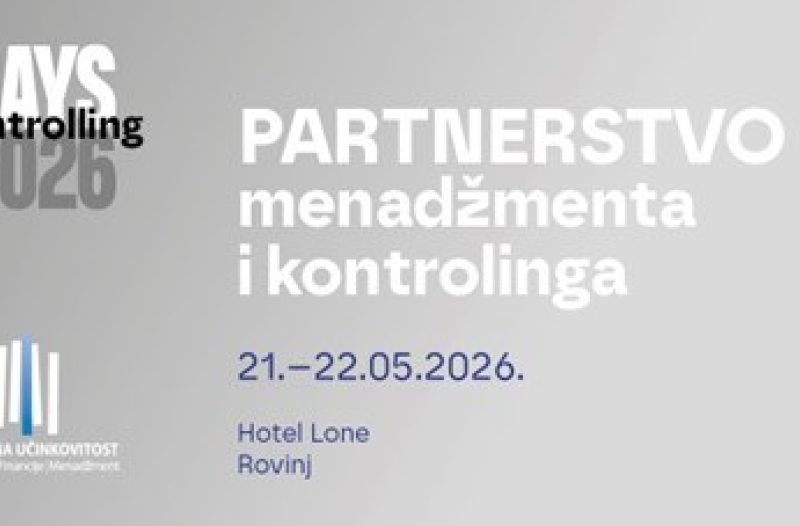 Koprivnica - grad-koprivnica.net - CONTROLLING DAYS 2026 Partnerstvo menadžmenta i kontrolinga 21.-22.05.2026., Hotel Lone Rovinj