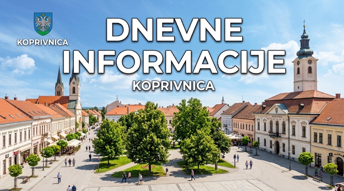 Koprivnica - grad-koprivnica.net, Obavijesti - Koprivnica - Nedjelja 30. kolovoza 2026.